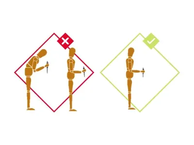 Pipetage en position debout