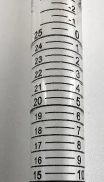 Pipettes sérologiques - Graduations inverses
