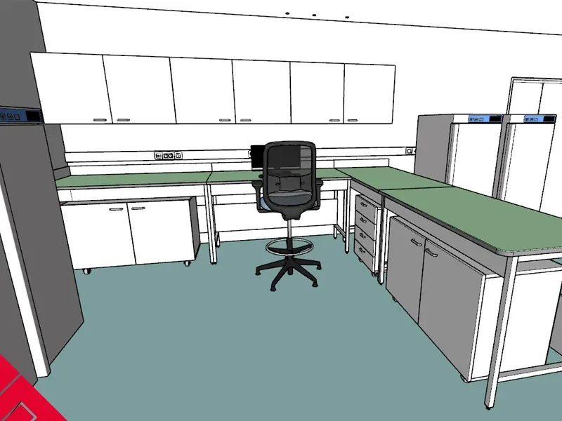 Simulation agencement laboratoire