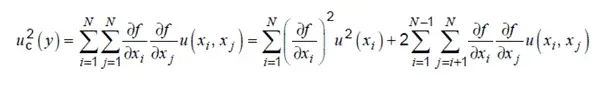 loi de propagation des incertitudes avec covariance